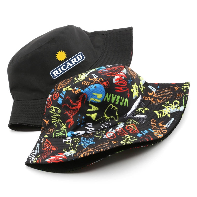 Reversible Bob Man Summer Bucket Hats Men Women Boys Girls Cotton Fisherman Caps Outdoor Anniversary Chapeau Panama Hat