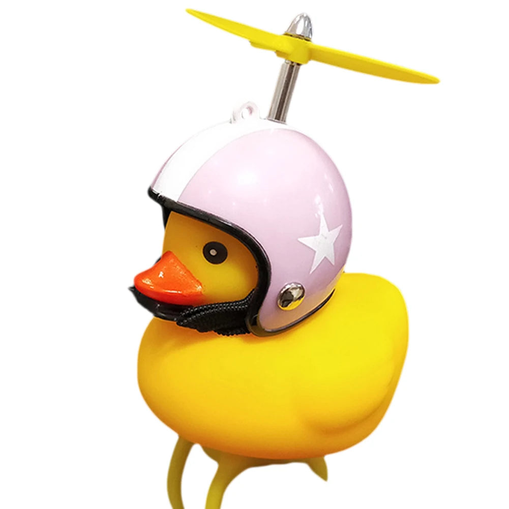 Small Yellow Duck with Helmet