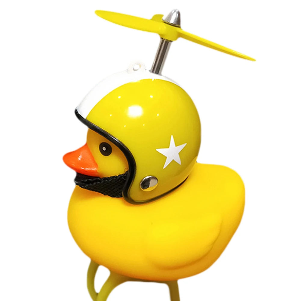 Small Yellow Duck with Helmet