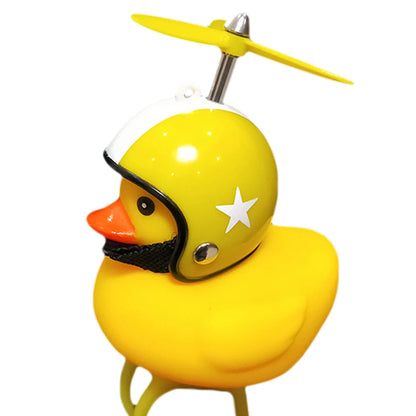 Small Yellow Duck with Helmet