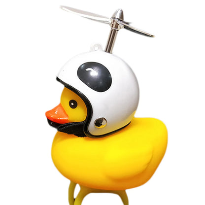 Small Yellow Duck with Helmet