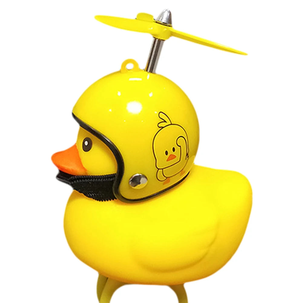 Small Yellow Duck with Helmet