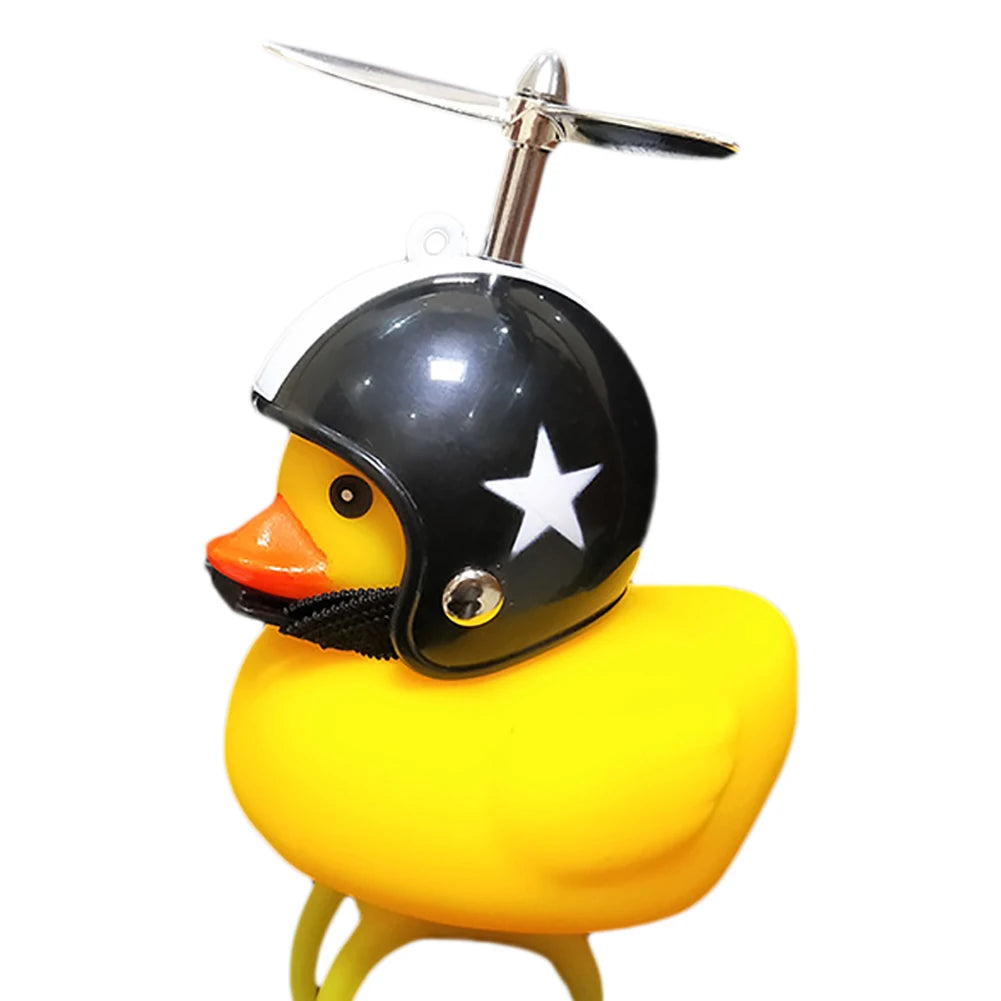 Small Yellow Duck with Helmet