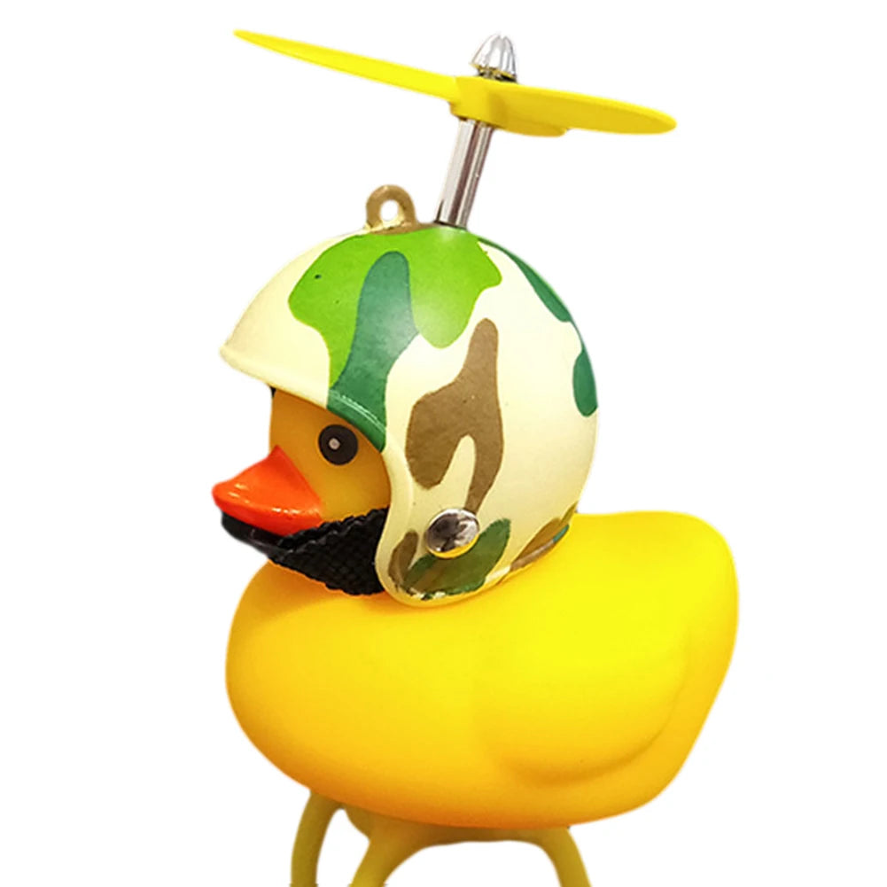 Small Yellow Duck with Helmet