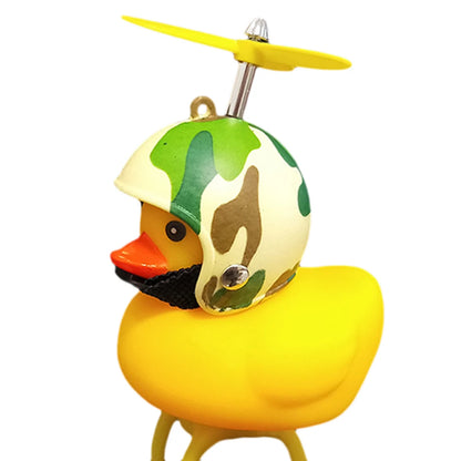 Small Yellow Duck with Helmet