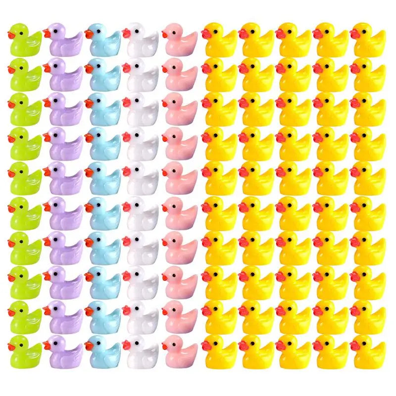 Tiny Resin Ducks 100 PCS