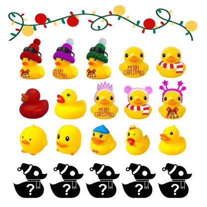 24 piece Holiday Rubber Duck Advent Calendar