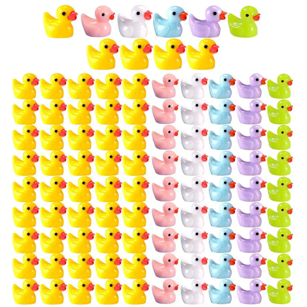 Tiny Resin Ducks 100 PCS