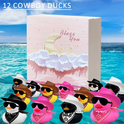 Cowboy Rubber Duck 12PCS Mini