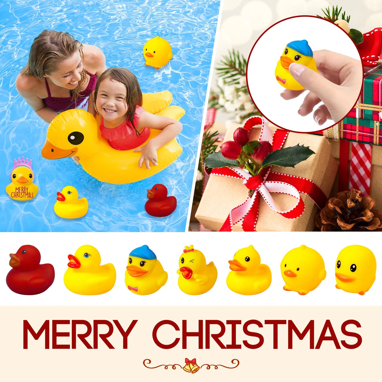 24 piece Holiday Rubber Duck Advent Calendar