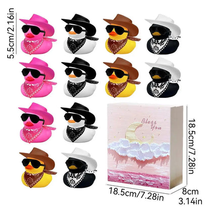 Cowboy Rubber Duck 12PCS Mini