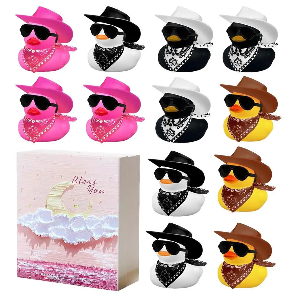 Cowboy Rubber Duck 12PCS Mini